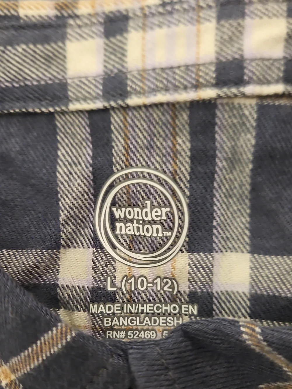 Kids Gray & Cream Plaid Button-Up Shirt